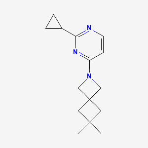 2-(2-Cyclopropylpyrimidin-4-yl)-6,6-dimethyl-2-azaspiro[3.3]heptane