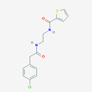 molecular formula C15H15ClN2O2S B252046 N-(2-{[(4-chlorophenyl)acetyl]amino}ethyl)thiophene-2-carboxamide 