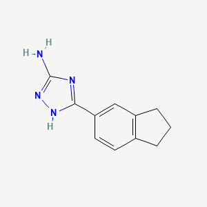 3-(2,3-dihydro-1H-inden-5-yl)-1H-1,2,4-triazol-5-amine