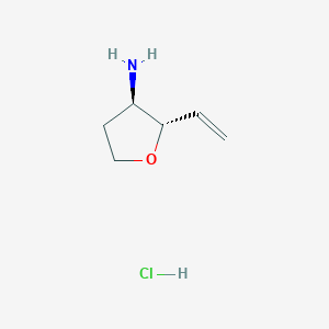 (2S,3R)-2-Vinyltetrahydrofuran-3-amine hydrochloride