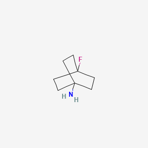 molecular formula C8H14FN B2520471 4-Fluorobicyclo[2.2.2]octan-1-amine CAS No. 78385-91-8