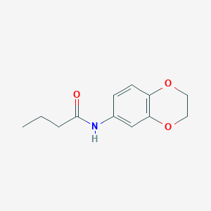 molecular formula C12H15NO3 B2520484 N-(2,3-dihydro-1,4-benzodioxin-6-yl)butanamide CAS No. 423151-36-4
