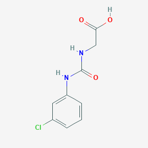 molecular formula C9H9ClN2O3 B2520486 2-{[(3-氯苯基)氨基羰基]氨基}乙酸 CAS No. 501074-67-5