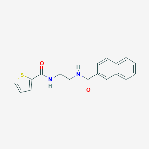 molecular formula C18H16N2O2S B252049 N-{2-[(naphthalen-2-ylcarbonyl)amino]ethyl}thiophene-2-carboxamide 