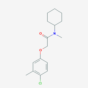 molecular formula C16H22ClNO2 B2520499 2-(4-氯-3-甲基苯氧基)-N-环己基-N-甲基乙酰胺 CAS No. 300820-85-3
