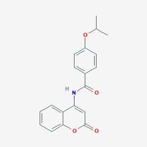 molecular formula C19H17NO4 B252050 4-isopropoxy-N-(2-oxo-2H-chromen-4-yl)benzamide 