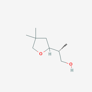 molecular formula C9H18O2 B2520501 (2R)-2-(4,4-Dimethyloxolan-2-yl)propan-1-ol CAS No. 2248221-18-1