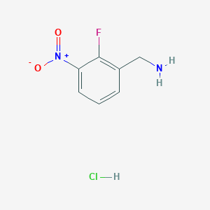 molecular formula C7H8ClFN2O2 B2520502 2-Fluoro-3-nitrobenzylamine hydrochloride CAS No. 1214334-34-5