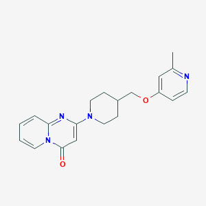 molecular formula C20H22N4O2 B2520512 2-[4-[(2-Methylpyridin-4-yl)oxymethyl]piperidin-1-yl]pyrido[1,2-a]pyrimidin-4-one CAS No. 2379971-72-7