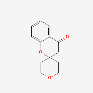 molecular formula C13H14O3 B2520516 2',3,3',4,5',6'-六氢螺[2H-1-苯并吡喃-2,4'-[4H]吡喃]-4-酮 CAS No. 954422-16-3