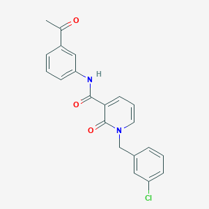 N-(3-acetylphenyl)-1-(3-chlorobenzyl)-2-oxo-1,2-dihydropyridine-3-carboxamide