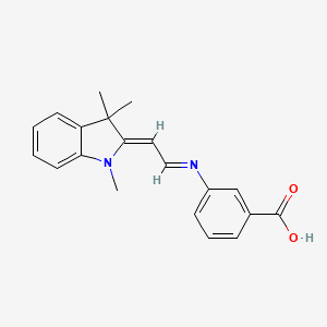 molecular formula C20H20N2O2 B2520533 3-[[(2Z)-2-(1,3,3-三甲基吲哚-2-亚甲基)亚乙基]氨基]苯甲酸 CAS No. 352638-32-5