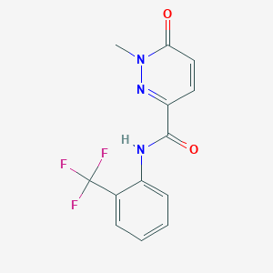 1-methyl-6-oxo-N-(2-(trifluoromethyl)phenyl)-1,6-dihydropyridazine-3-carboxamide