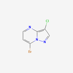 molecular formula C6H3BrClN3 B2520547 7-Bromo-3-chloropyrazolo[1,5-a]pyrimidine CAS No. 2092491-46-6