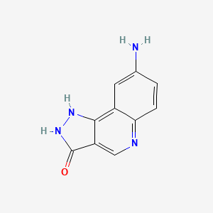 molecular formula C10H8N4O B2520550 8-氨基-1H-吡唑并[4,3-c]喹啉-3(2H)-酮 CAS No. 1119410-63-7