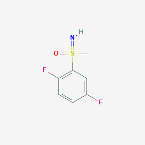 molecular formula C7H7F2NOS B2520559 1,4-二氟-2-(S-甲基磺酰亚胺基)苯 CAS No. 2059934-12-0