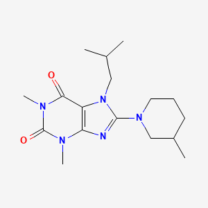 7-isobutyl-1,3-dimethyl-8-(3-methylpiperidin-1-yl)-1H-purine-2,6(3H,7H)-dione