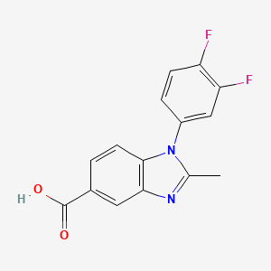 1-(3,4-difluorophenyl)-2-methyl-1H-benzimidazole-5-carboxylic acid