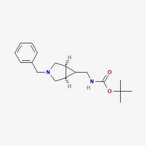 molecular formula C18H26N2O2 B2520588 Tert-Butyl (((Meso-1R,5S,6S)-3-Benzyl-3-Azabicyclo[3.1.0]Hexan-6-Yl)Methyl)Carbamate CAS No. 134575-11-4