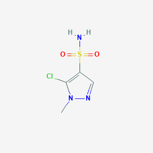 molecular formula C4H6ClN3O2S B2520590 5-chloro-1-methyl-1H-pyrazole-4-sulfonamide CAS No. 88398-50-9