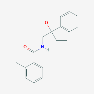 molecular formula C19H23NO2 B2520592 N-(2-methoxy-2-phenylbutyl)-2-methylbenzamide CAS No. 1798039-33-4