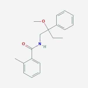 molecular formula C19H23NO2 B2520592 N-(2-メトキシ-2-フェニルブチル)-2-メチルベンズアミド CAS No. 1798039-33-4