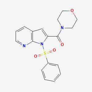 morpholino[1-(phenylsulfonyl)-1H-pyrrolo[2,3-b]pyridin-2-yl]methanone