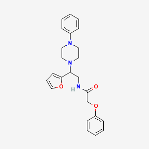 N-[2-(furan-2-yl)-2-(4-phenylpiperazin-1-yl)ethyl]-2-phenoxyacetamide