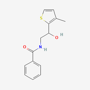 molecular formula C14H15NO2S B2520599 N-(2-hydroxy-2-(3-methylthiophen-2-yl)ethyl)benzamide CAS No. 1704523-81-8