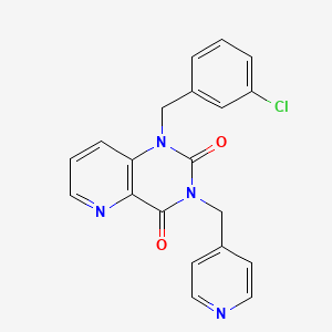 molecular formula C20H15ClN4O2 B2520611 1-(3-氯苄基)-3-(吡啶-4-基甲基)吡啶并[3,2-d]嘧啶-2,4(1H,3H)-二酮 CAS No. 941953-83-9