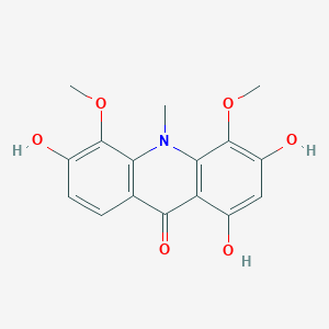 molecular formula C16H15NO6 B2520617 buxifoliadine-H CAS No. 263007-72-3