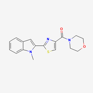 (2-(1-methyl-1H-indol-2-yl)thiazol-4-yl)(morpholino)methanone