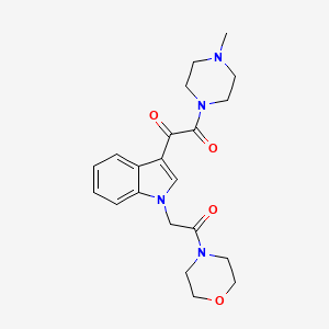 1-(4-Methylpiperazin-1-yl)-2-[1-(2-morpholin-4-yl-2-oxoethyl)indol-3-yl]ethane-1,2-dione