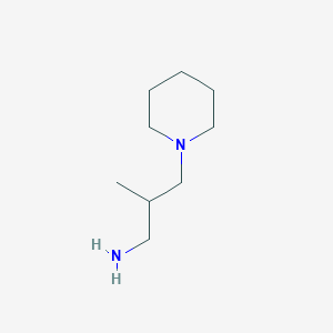 2-Methyl-3-(piperidin-1-yl)propan-1-amine