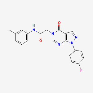 2-(1-(4-fluorophenyl)-4-oxo-1H-pyrazolo[3,4-d]pyrimidin-5(4H)-yl)-N-(m-tolyl)acetamide