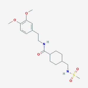 N-(3,4-dimethoxyphenethyl)-4-(methylsulfonamidomethyl)cyclohexanecarboxamide