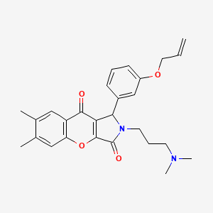1-(3-(Allyloxy)phenyl)-2-(3-(dimethylamino)propyl)-6,7-dimethyl-1,2-dihydrochromeno[2,3-c]pyrrole-3,9-dione