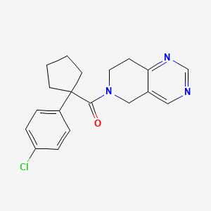 (1-(4-chlorophenyl)cyclopentyl)(7,8-dihydropyrido[4,3-d]pyrimidin-6(5H)-yl)methanone