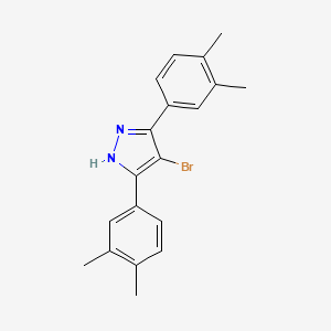 4-bromo-3,5-bis(3,4-dimethylphenyl)-1H-pyrazole