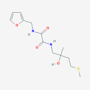 molecular formula C13H20N2O4S B2520661 N1-(furan-2-ylmethyl)-N2-(2-hydroxy-2-methyl-4-(methylthio)butyl)oxalamide CAS No. 2034590-56-0