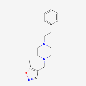 5-Methyl-4-((4-phenethylpiperazin-1-yl)methyl)isoxazole
