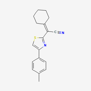 2-Cyclohexylidene-2-[4-(4-methylphenyl)-1,3-thiazol-2-yl]acetonitrile