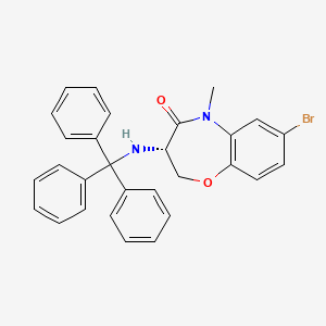 (3S)-7-bromo-5-methyl-3-(tritylamino)-2,3-dihydro-1,5-benzoxazepin-4-one