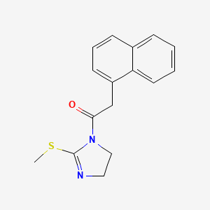1-(2-Methylsulfanyl-4,5-dihydroimidazol-1-yl)-2-naphthalen-1-ylethanone