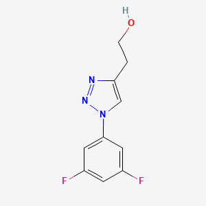 molecular formula C10H9F2N3O B2520698 2-[1-(3,5-二氟苯基)-1H-1,2,3-三唑-4-基]乙醇 CAS No. 1250123-73-9