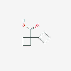 molecular formula C9H14O2 B2520711 1-环丁基环丁烷-1-羧酸 CAS No. 1603551-47-8