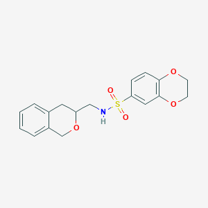 N-(isochroman-3-ylmethyl)-2,3-dihydrobenzo[b][1,4]dioxine-6-sulfonamide