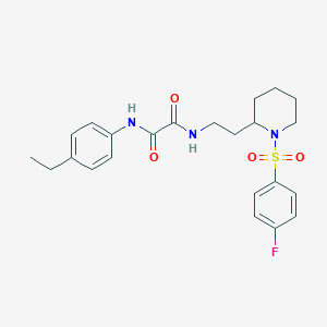 N1-(4-ethylphenyl)-N2-(2-(1-((4-fluorophenyl)sulfonyl)piperidin-2-yl)ethyl)oxalamide