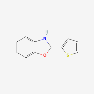 molecular formula C11H9NOS B2520787 2-Thiophen-2-yl-2,3-dihydro-1,3-benzoxazole CAS No. 71173-45-0