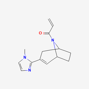 1-(3-(1-Methyl-1H-imidazol-2-yl)-8-azabicyclo[3.2.1]oct-2-en-8-yl)prop-2-en-1-one